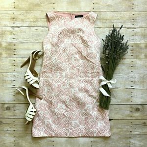 Victoria Beckham Pink Paisley Sheath Dress